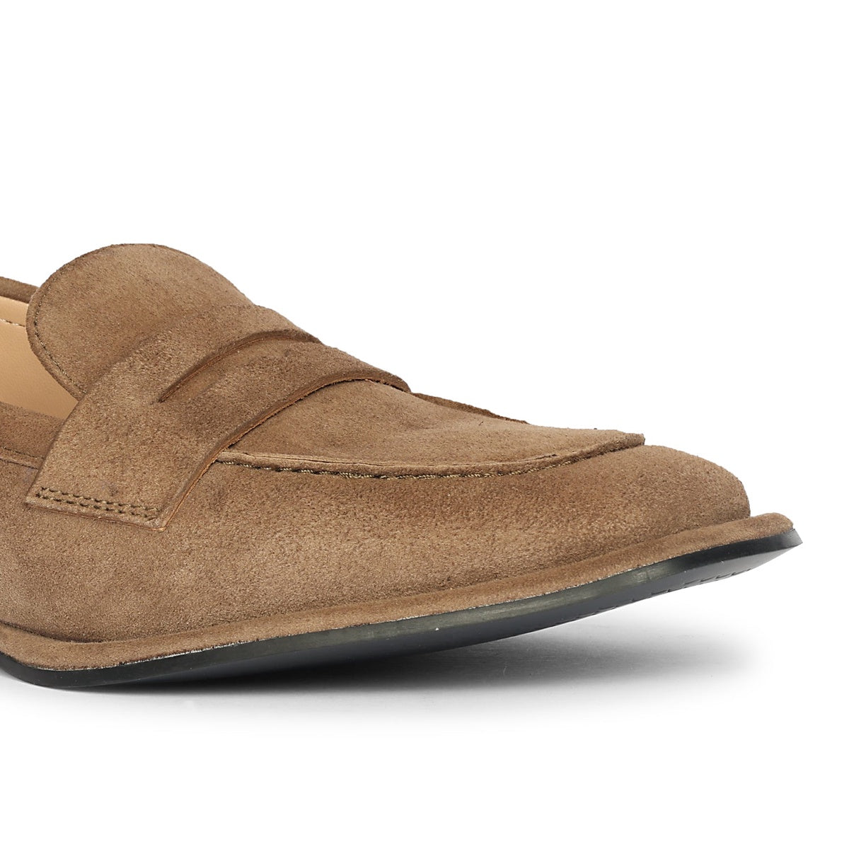  Saint G Carla Suede - Heel Loafers - Dark Taupe - Bonton