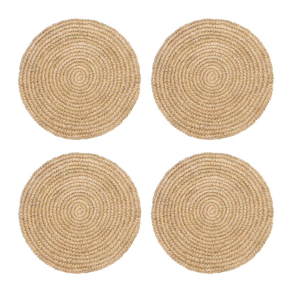  Caravan Classic Round Natural Placemat 38cm - Set of 4 - Default Title - Bonton