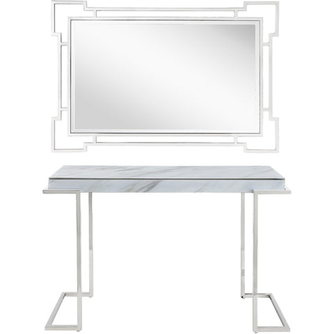 Aldon Wall Mirror and Console Table