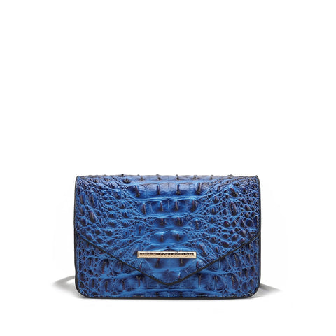 Vanta Solid Croc Saddle Bag