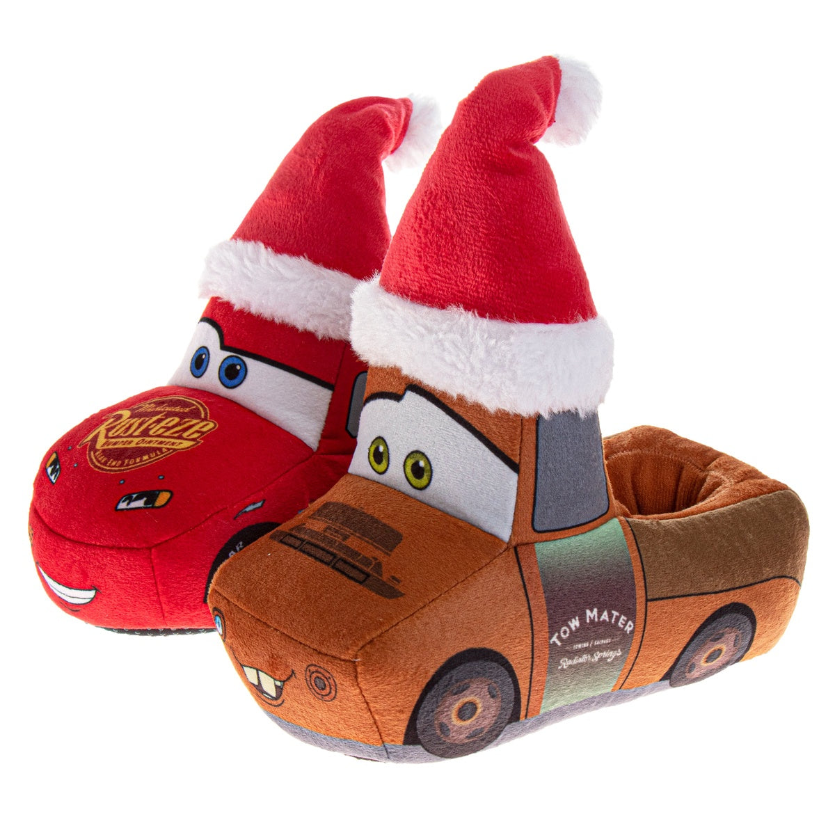  Josmo Disney Cars Boys' Dual Size Slippers (Sizes 5–1, Toddlers) - 5-6 - Bonton