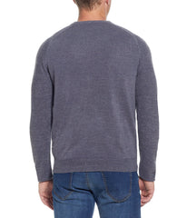 Soft Touch Crew Neck Sweater Grey Blue