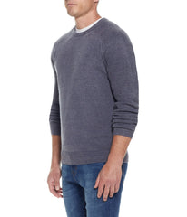 Soft Touch Crew Neck Sweater Grey Blue