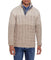 Ombre Cable Button Mock Neck Sweater Beige Marl