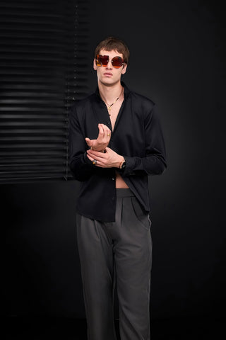 Wellington Side-Tab Trousers GREY