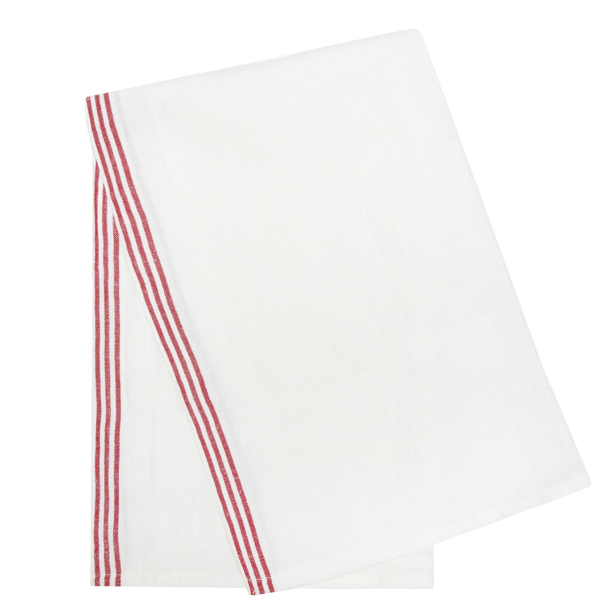  Caravan Alsace White Tea Towels 20x30 - Set of 2 - White & Blue - Bonton