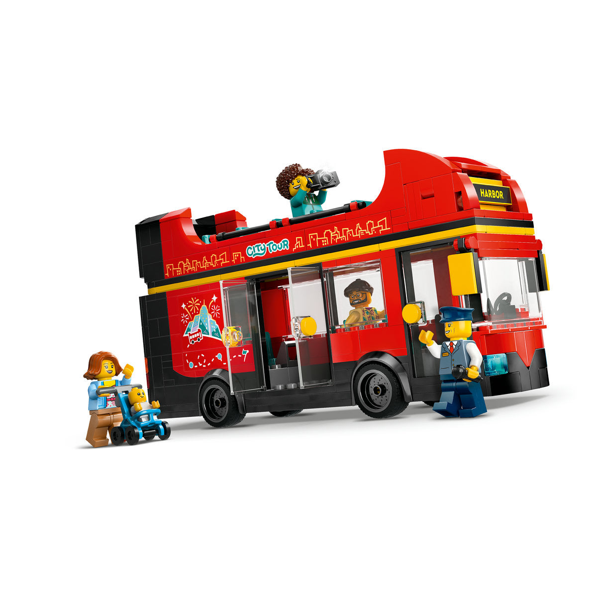  LEGO LEGO® City Red Double-Decker Sightseeing Bus Toy 60407 - LEGO City - Bonton