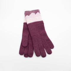 SLOUCHY GLOVES in GEOMETRIC DESIGN