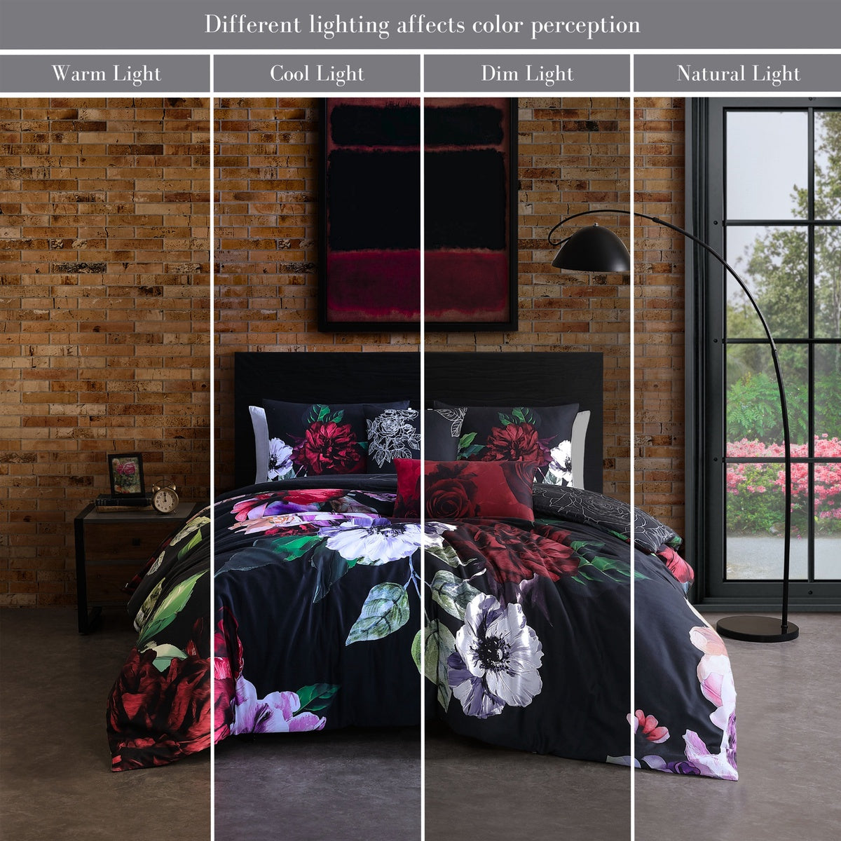  Bebejan® Bebejan Moody Painting 5 Piece Reversible Comforter Set - QUEEN - Bonton