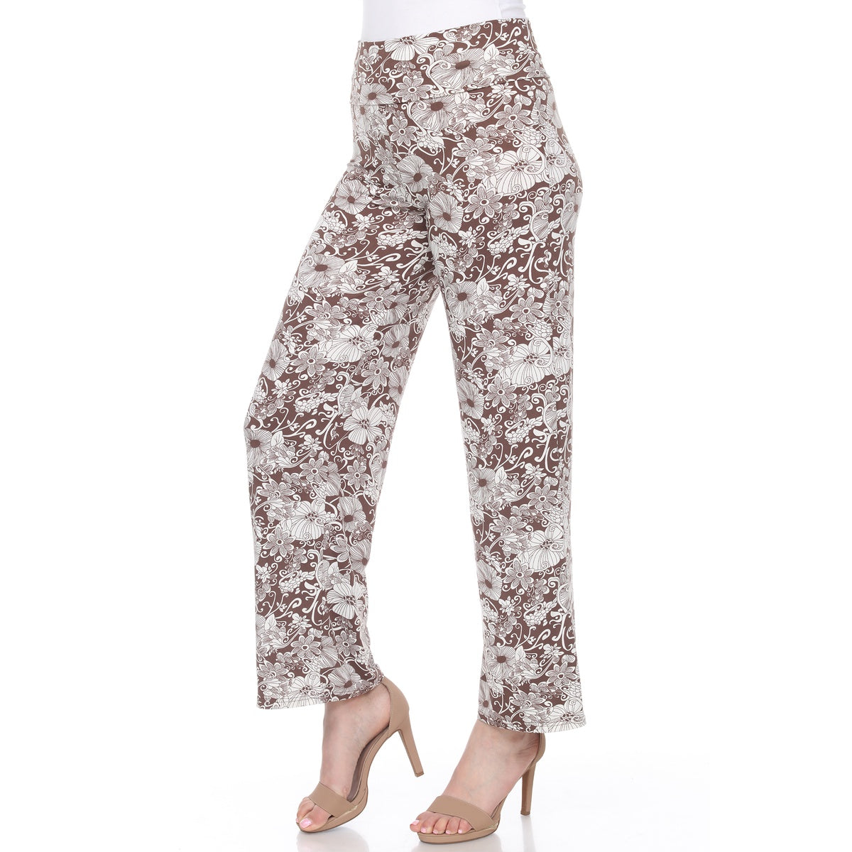  White Mark Floral Paisley Palazzo Pants - XL - Bonton