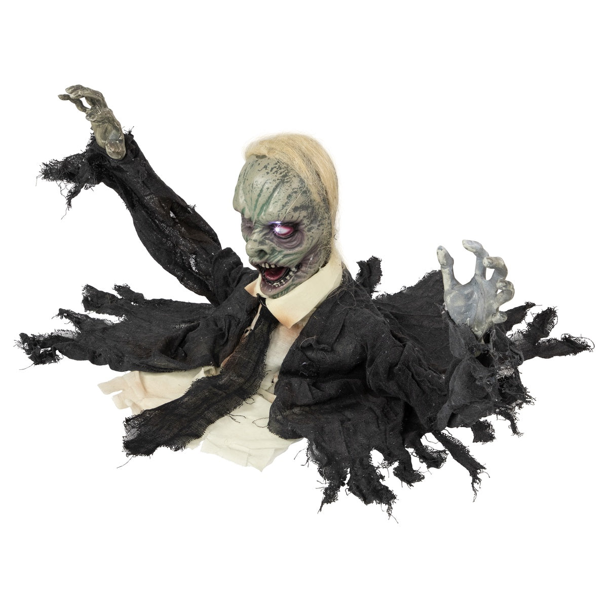  Northlight Lighted and Animated Groundbreaking Zombie Halloween Decoration - 19