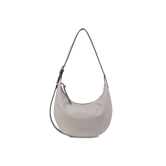 Crescent Shoulder - Hobo Bag - Ecru White / One Size