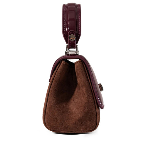 Lili Bag - Mulberry Patent & Suede