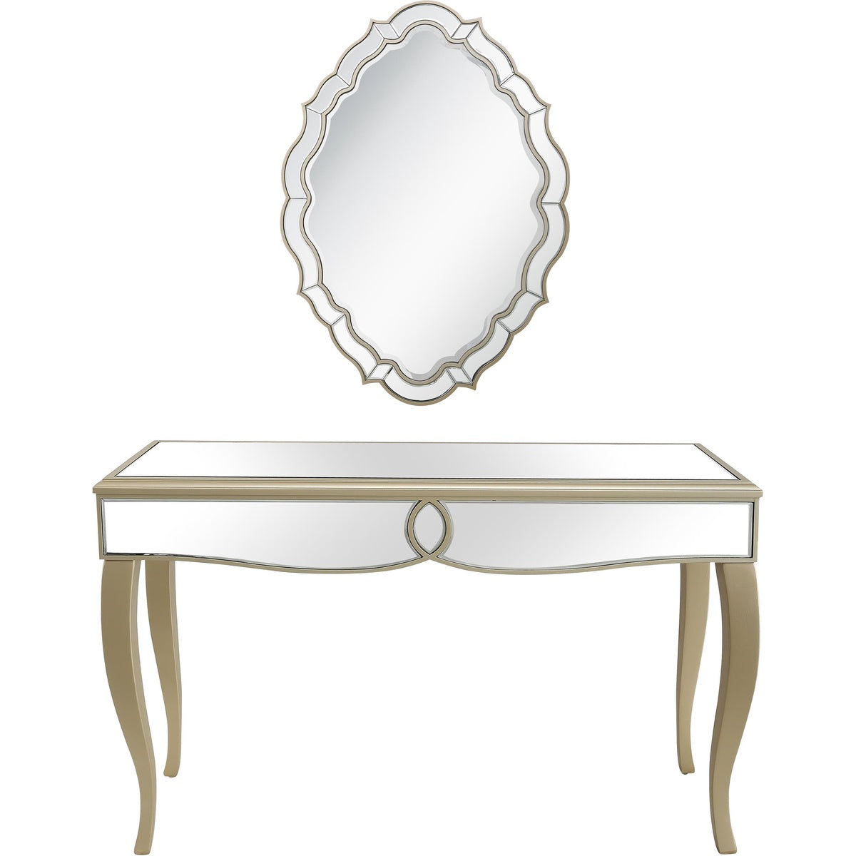  Eleanor Wall Mirror and Console Table - Console Table - Bonton