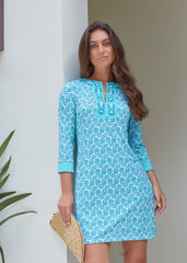 Rosemary Beach Embroidered Tunic Dress