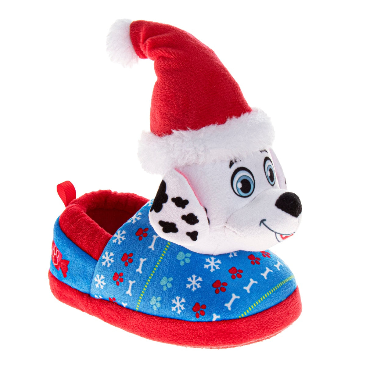  Josmo Paw Patrol Chase and Marshall Christmas Boys Slippers Cozy Plush Santa House Shoes Size Toddler - 5-6 - Bonton