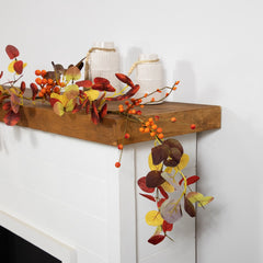 5' X 8" Berries and Leaves Artificial Fall Harvest Garland  Unlit