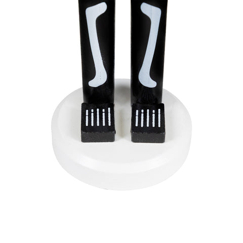 Skeleton Halloween Nutcracker - 14" - Black and White