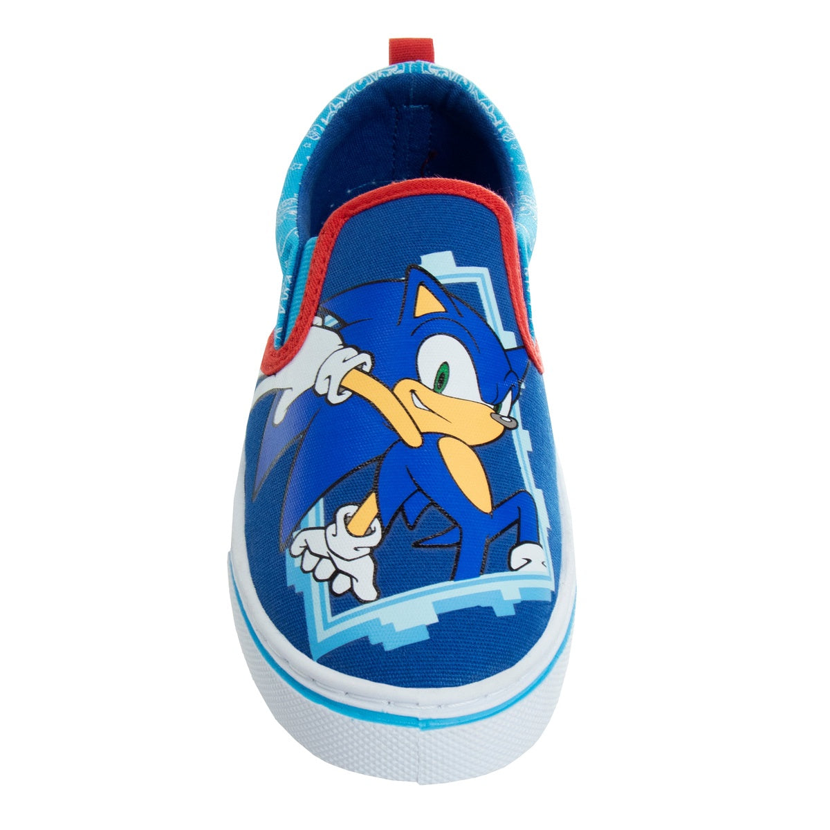  Josmo Sonic the Hedgehog Boys/Girls Toddler Slip on Canvas Sneakers - 1 - Bonton