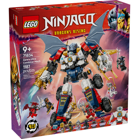 LEGO® NINJAGO® Zane’s Ultra Combiner Mech Toy 4-in-1 Building Set 71834