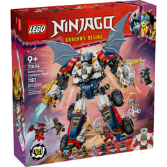 LEGO® NINJAGO® Zane’s Ultra Combiner Mech Toy 4-in-1 Building Set 71834
