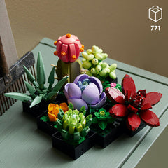 LEGO® Succulents 10309 Plant Decor Building Kit 771 Pieces