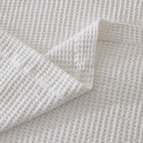 Patina Vie Maison 100% Cotton All-Season Waffle Weave Knit Throw Blanket