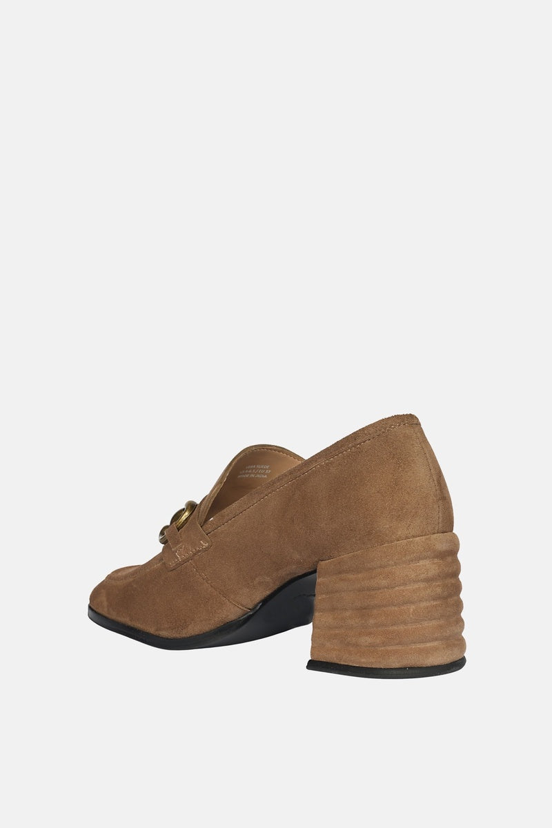  Saint G Vera Suede - Heeled Loafers - Dark Taupe - Bonton