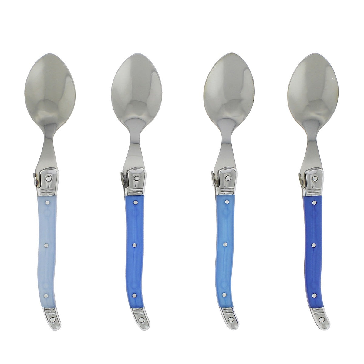  French Home Set of 4 Laguiole Shades of Blue Coffee Spoons - Default Title - Bonton