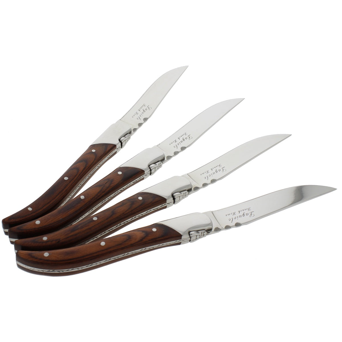  French Home Set of 4 Laguiole Connoisseur Rosewood Steak Knives - Default Title - Bonton