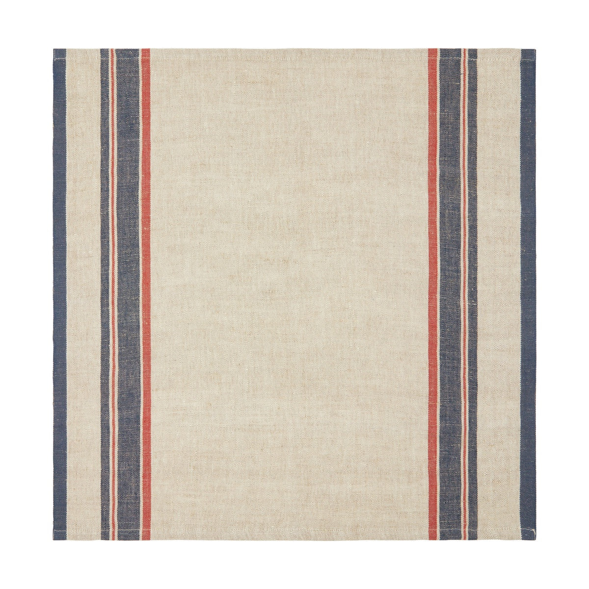  Caravan Antibes Natural Napkins, Set of 4 - Blue - Bonton