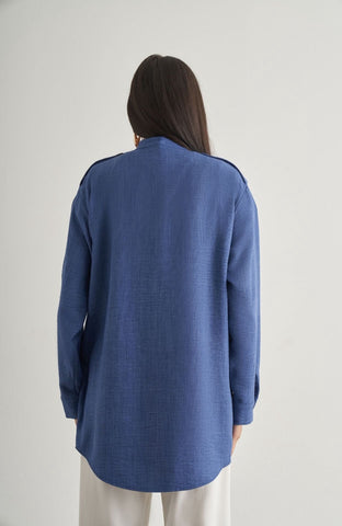 Mizalle Tunic With Epaulette Detail