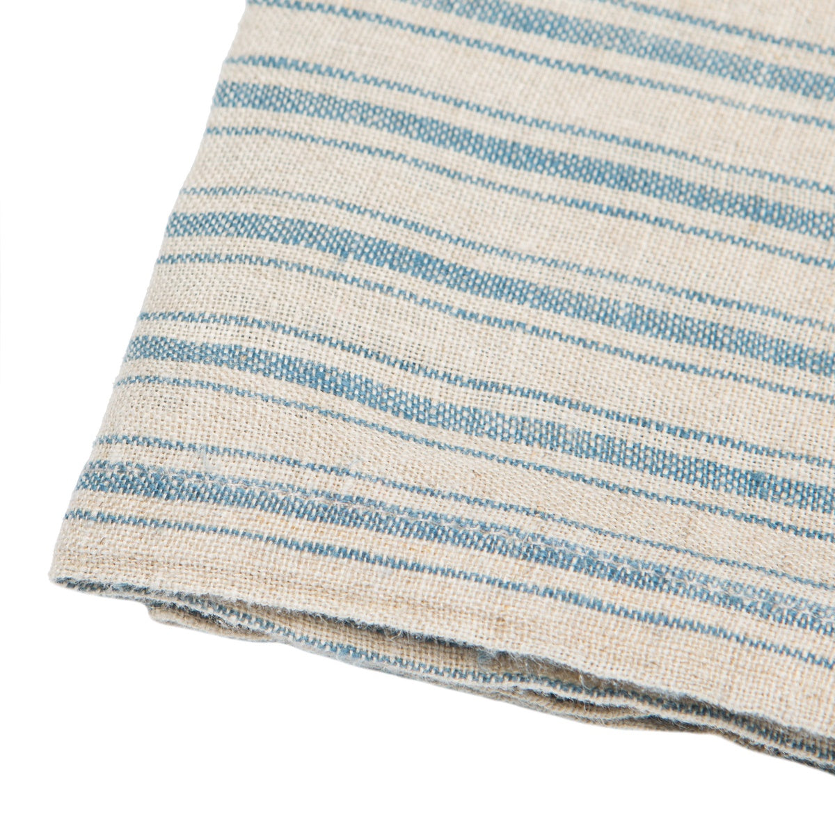  Caravan Boat Stripe Towels, Set of 2 - White & Blue - Bonton