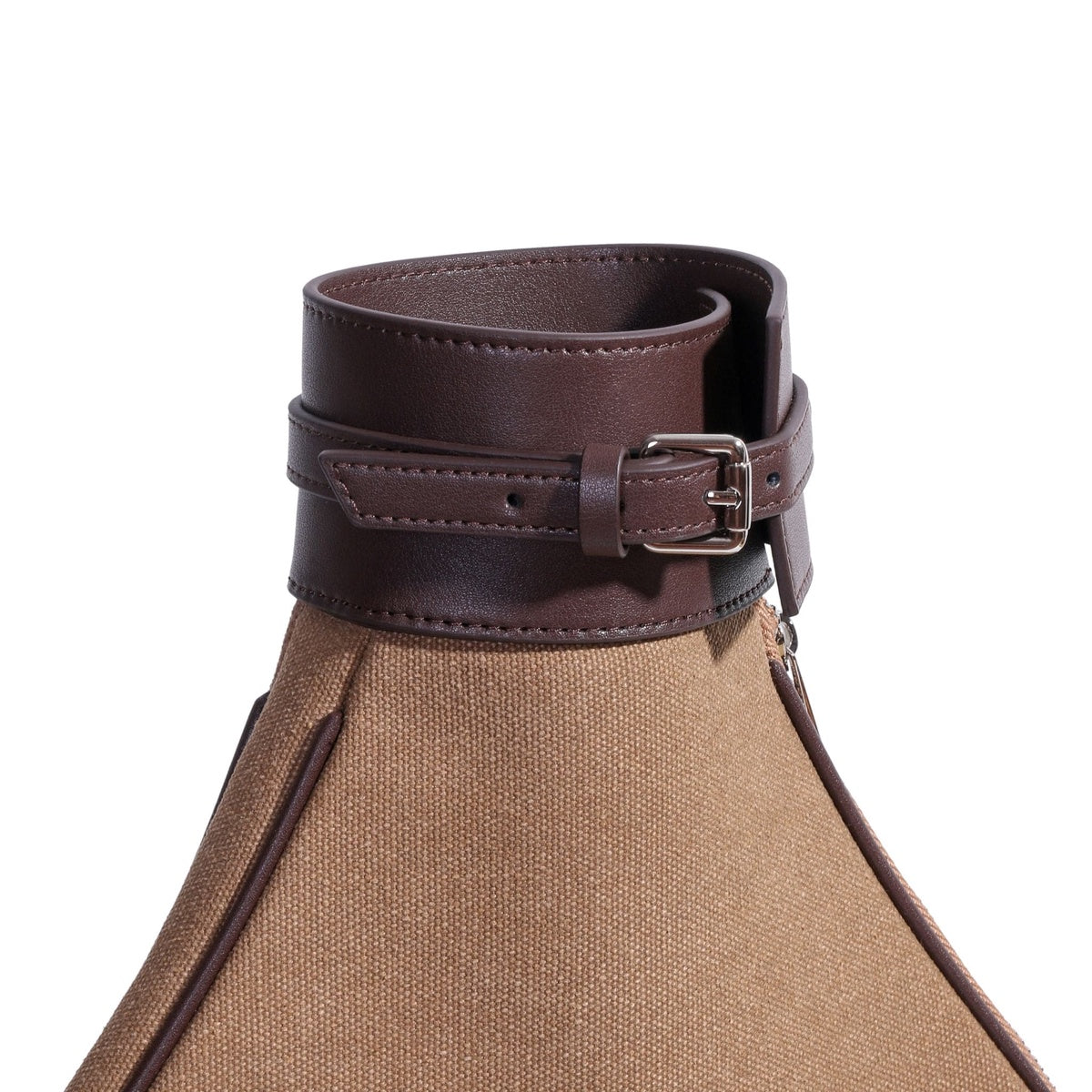  Jurgi Tennis Backpack - Brown Canvas & Leather - Brown - Bonton