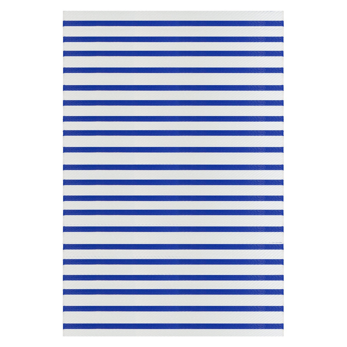  Northlight 4' X 6' Blue and White Striped Rectangular Outdoor Area Rug - Default Title - Bonton