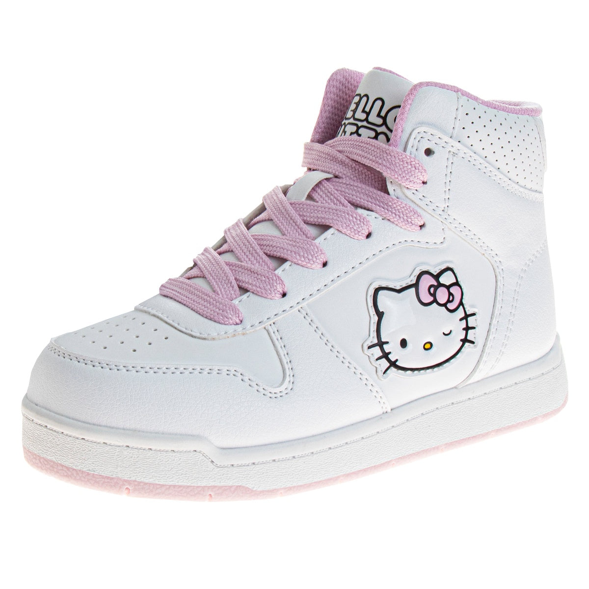  Josmo Sanrio Hello Kitty High-Top Toddler Girls Sneakers - Sneaker Ankle Hightops Lightweight Athletic Breathable Casual Shoes - 4 - Bonton