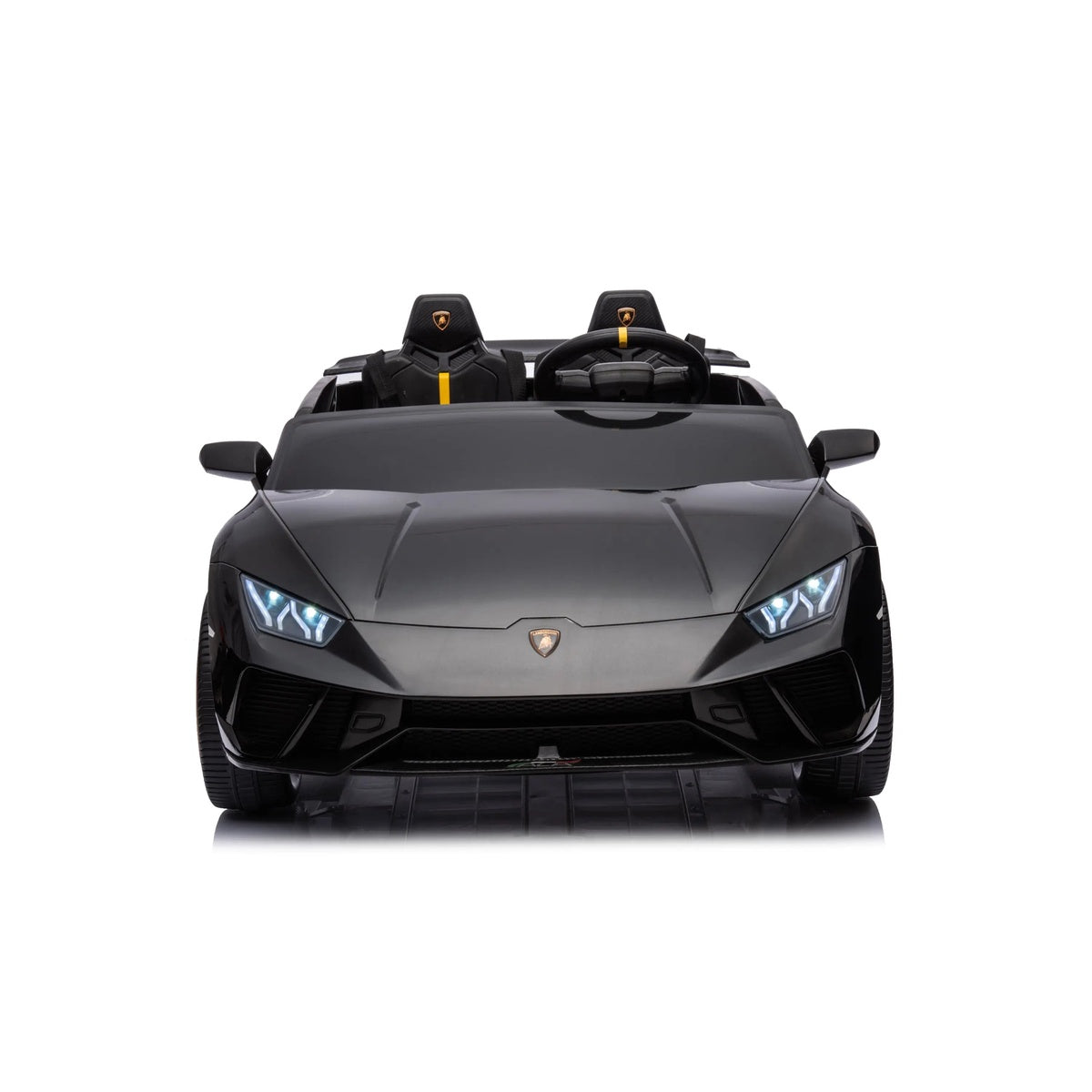  Freddo 24V Lamborghini Huracan 2 Seater Kids' Electric Ride-On - Black - Bonton