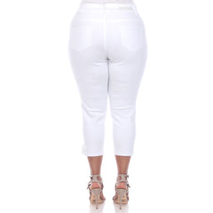 Plus Size Capri Jeans