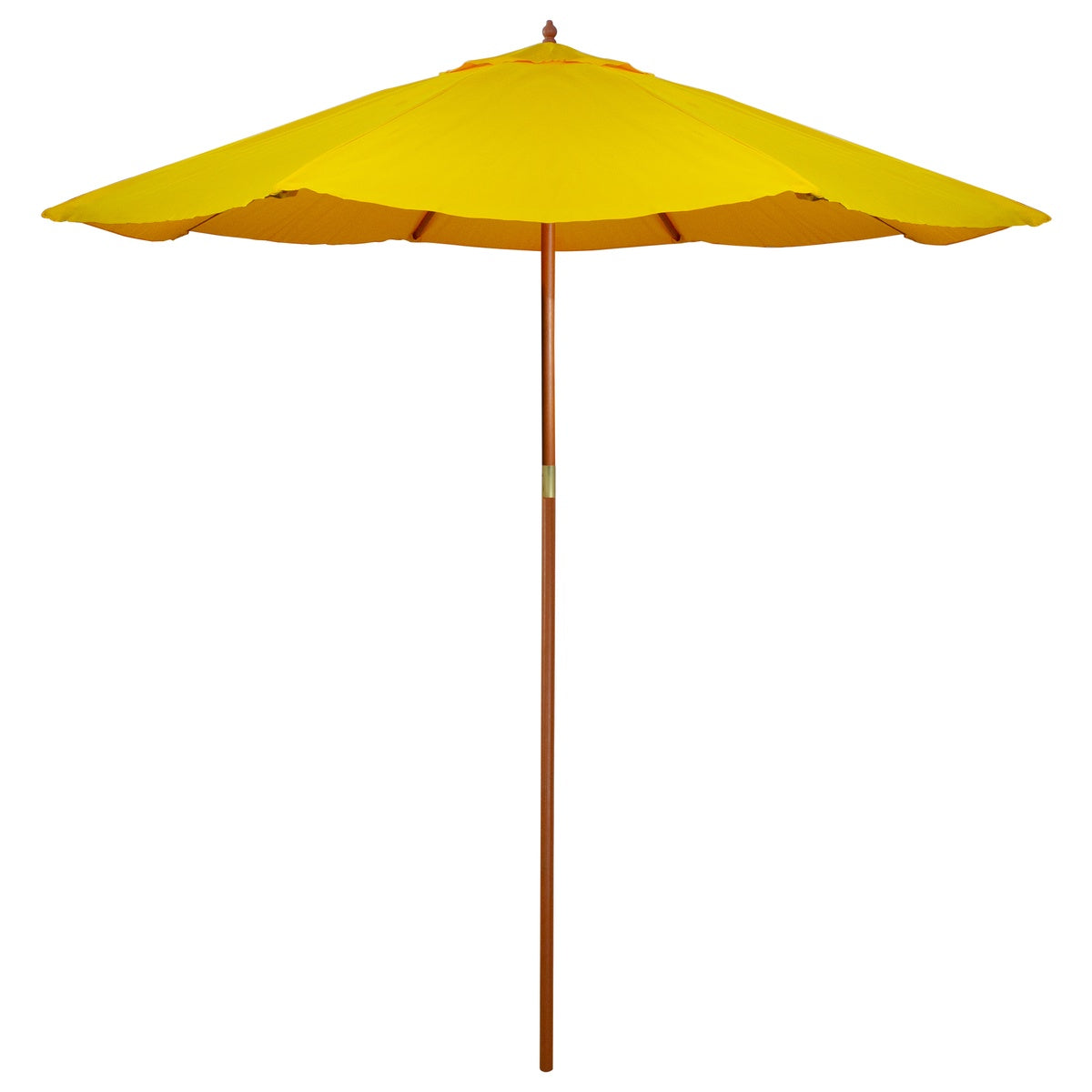  Northlight 8.5ft Outdoor Patio Market Umbrella With Wooden Pole  Yellow - Yellow - Bonton