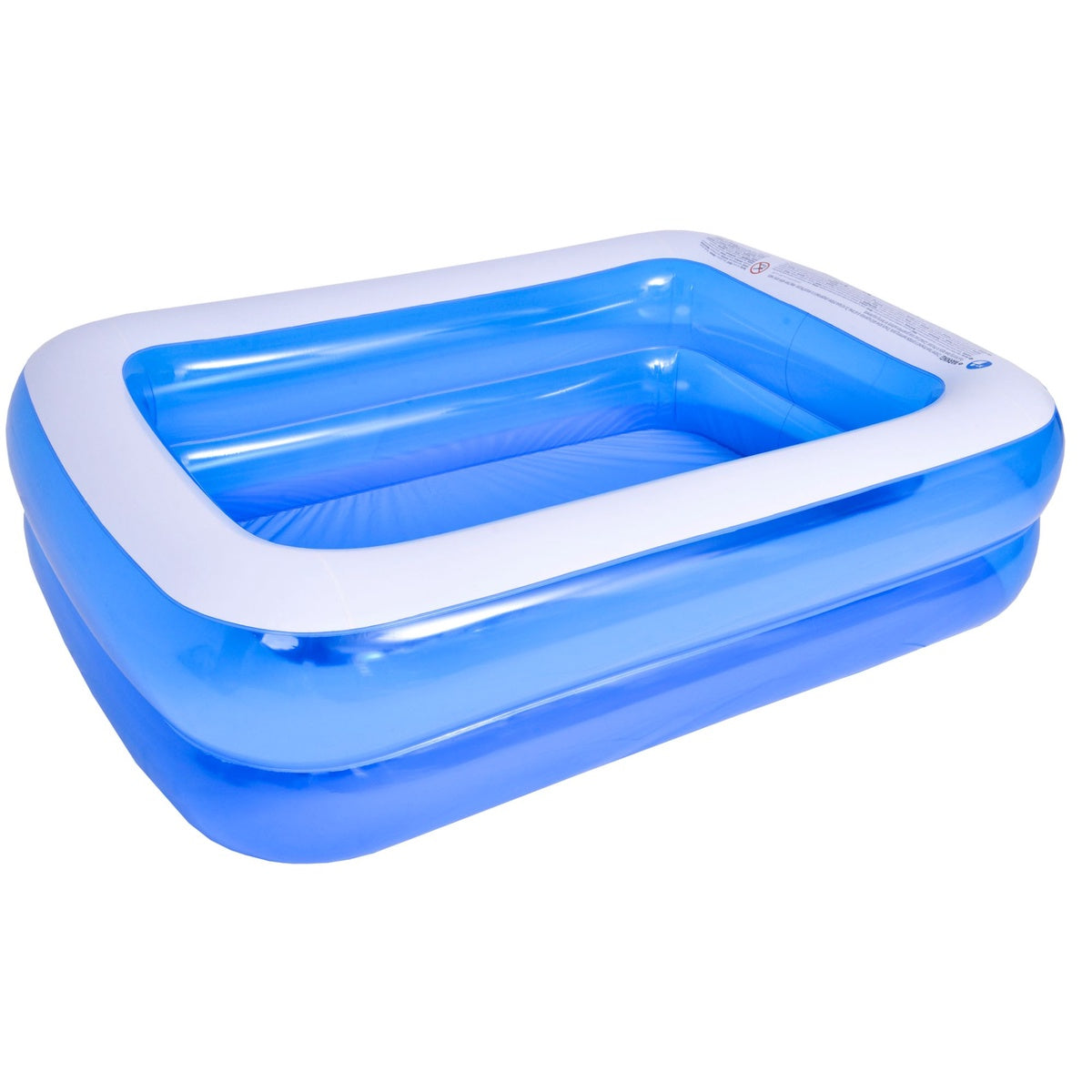  Pool Central 6.5' Blue and White Inflatable Rectangular Swimming Pool - 6.5' - Bonton