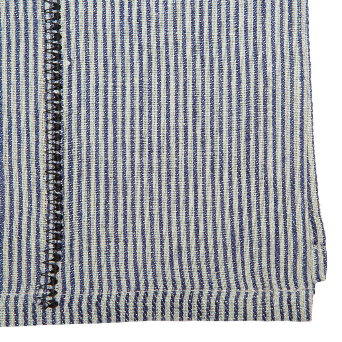  Caravan Linen Stitch Chambray Stripe Napkins 20x20 - Set of 4 - Chambray Stripe - Bonton