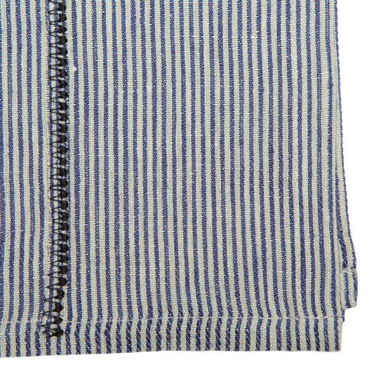 Linen Stitch Chambray Stripe Napkins 20x20 - Set of 4