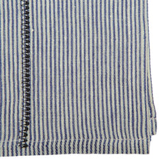 Linen Stitch Chambray Stripe Napkins 20x20 - Set of 4