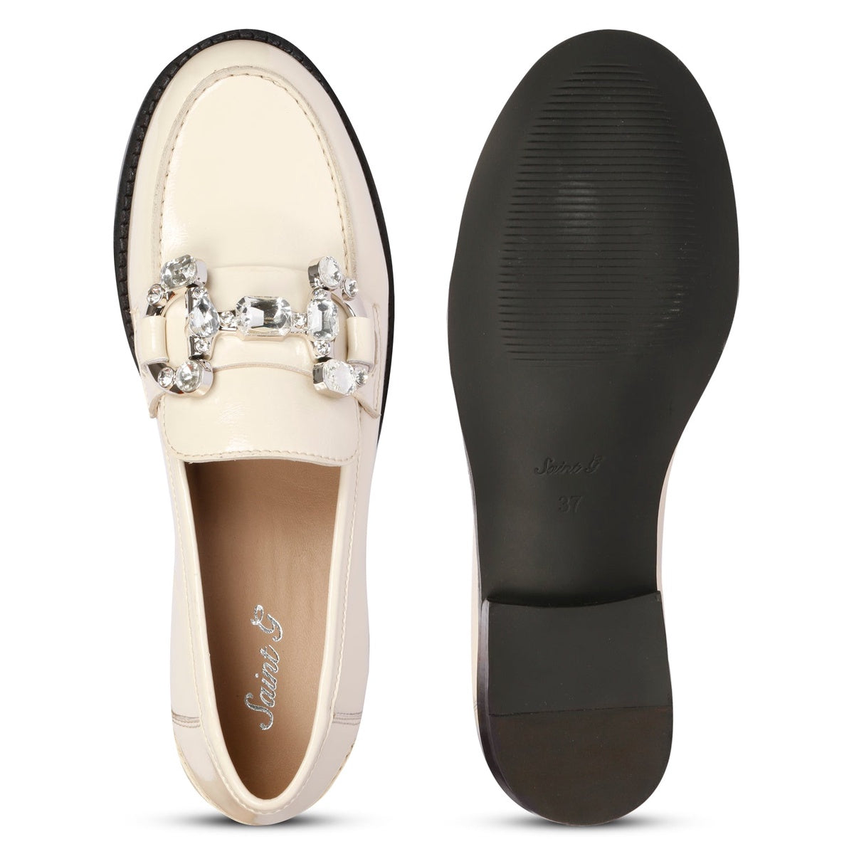  Saint G Saint G - Livia Patent Loafers Footwear - Off white - Bonton