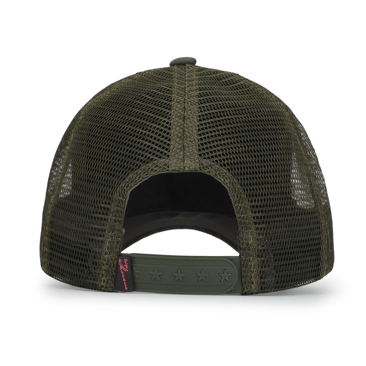  Vintage Havana Vintage Havana Trucker Hat for Women – Camo Canvas & Mesh Adjustable Cap With Neon Pink Star - Default Title - Bonton