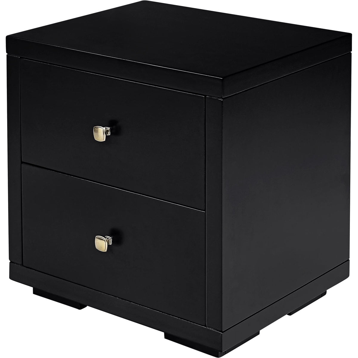  Wood Nightstand - Black - Bonton