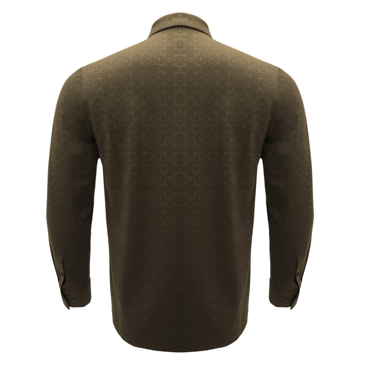  Barocco Power Flex Button-Up Shirt BROWN - BROWN - Bonton