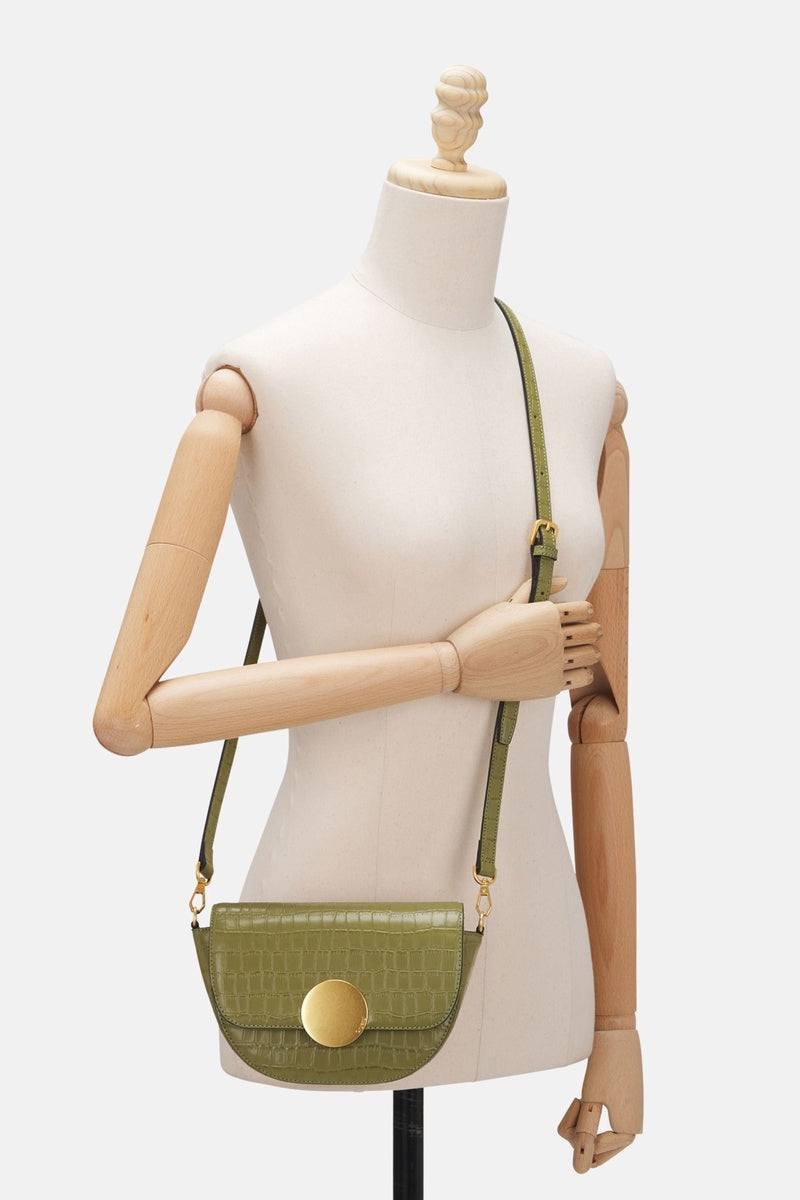  Oryany Lottie Croco Crossbody - Small Crossbody - Leaf Olive / One Size - Default Title - Bonton