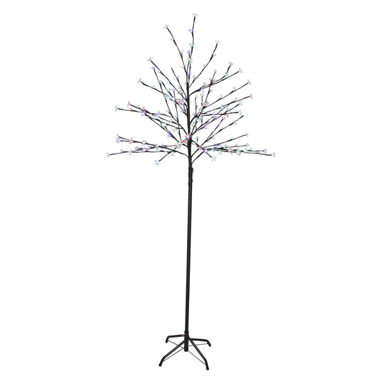 LED Lighted Artificial Cherry Blossom Tree - 6' - Color Changing Lights