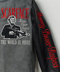 Scarface the World Varsity Jacket - Black and Grey